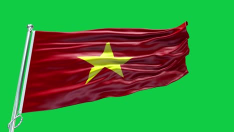 4k highly detailed flag of vietnam - vietnam flag high detail - national flag vietnam wave pattern loopable elements