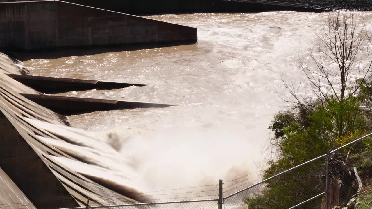 Floodgates opened on lake dam