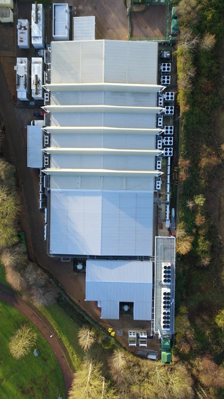 Aerial view of the digital heart of Milton Keynes: a large-scale facility for AI and quantum technology.
