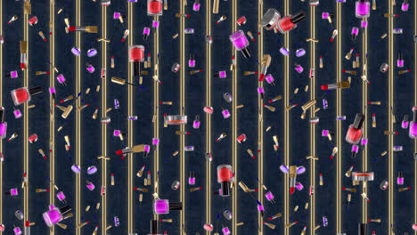 Cosmetic Make up loop tile falling background Luxury. This wallpaper of Beauty product is loopable and tileable.