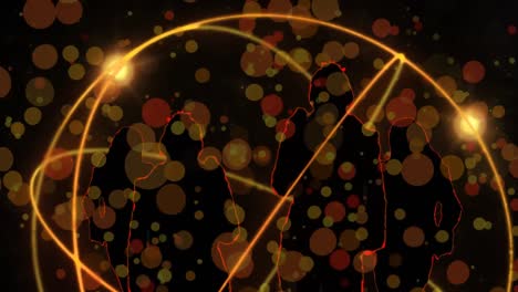 silueta de personas bailando con efectos de luz bokeh