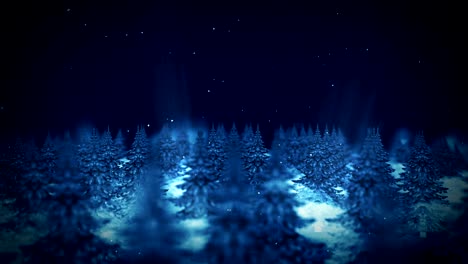 forest landscape illustration, abstract nature background, loop animation,