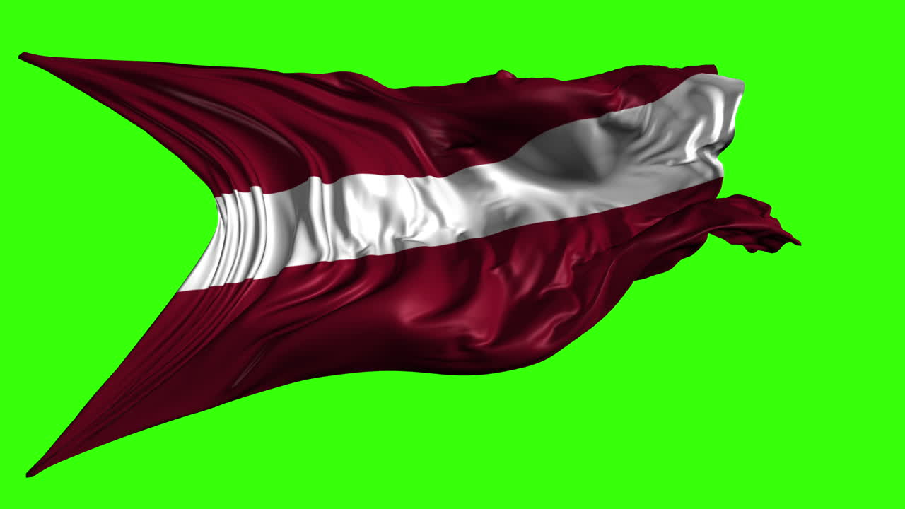 bandera de la república de letonia