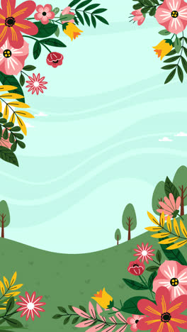beautiful spring floral background