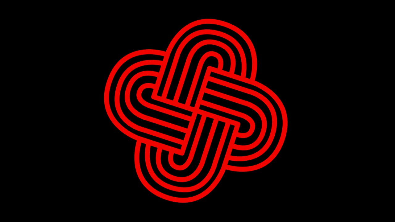 modello video 4k stroboscopico e effetto ipnotico, in formato video 16: 9.