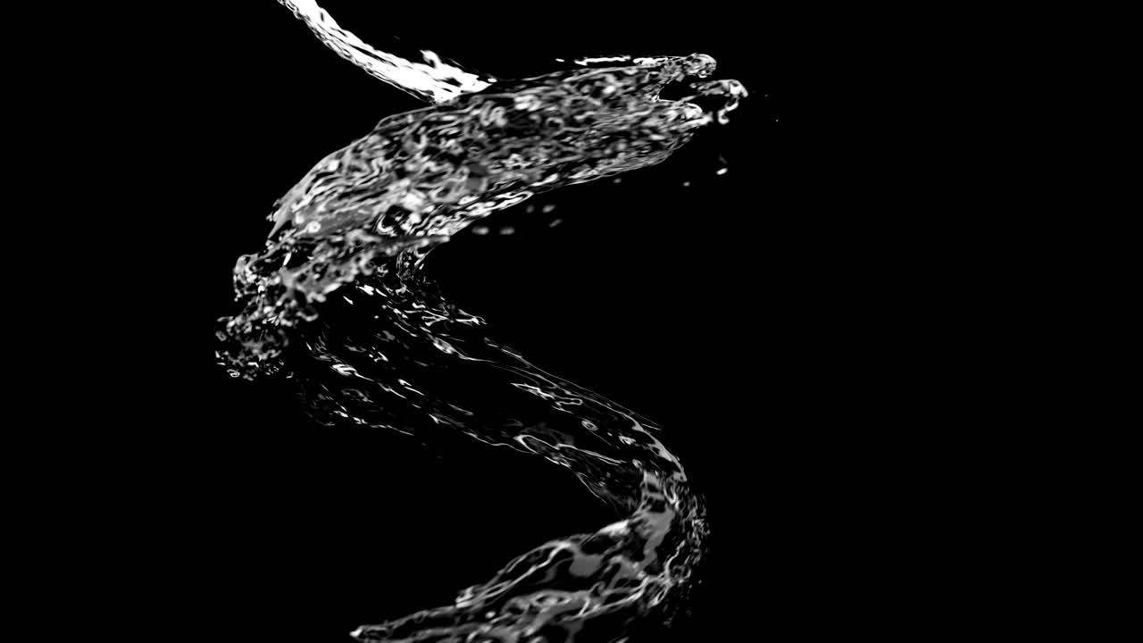 4K Liquid flows across the frame.