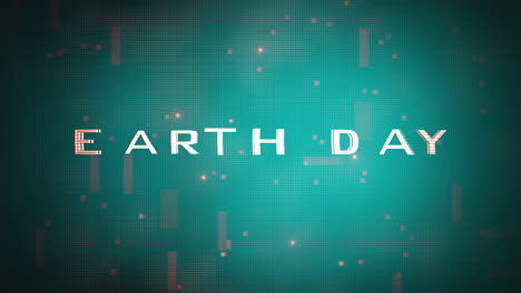 earth day on computer screen of spaceship