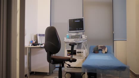 ultrasound room in a clinic