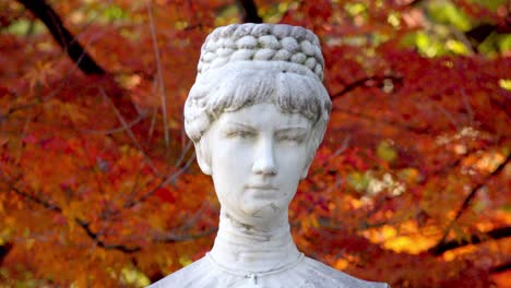 headshot of the monument of empress elisabeth of austria in meran - merano, south tyrol, italy