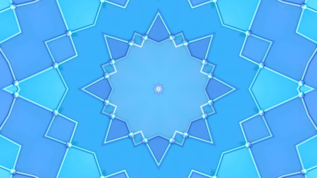 추상적인 간단한 3d 배경은 푸른 보라색 그라디언트 색상으로, 현대적인 기하학적 배경이나 칼레도스코프 효과의 수학적 환경으로 낮은 폴리 스타일입니다.