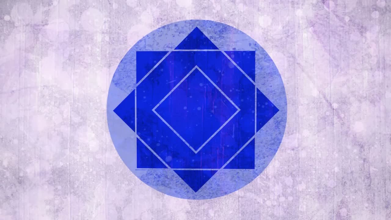 텍스처 된 보라색 배경에 대한 사각형 및 다이아몬드 디자인