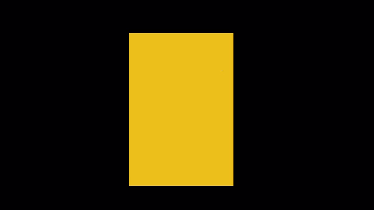 Minimalist Yellow Rectangle Expanding and Shrinking Motion Graphic