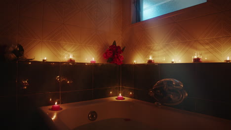 tubo de baño romántico después de la boda