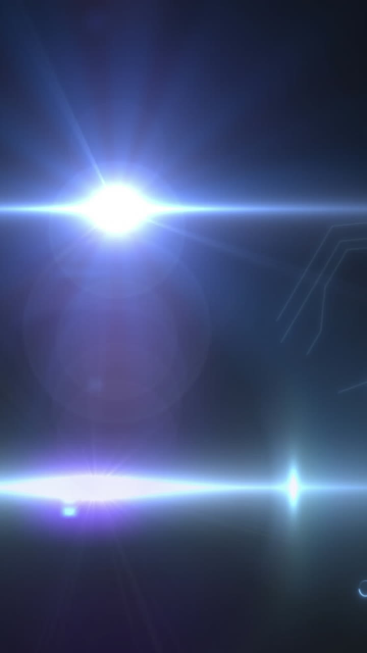 animación del procesamiento de datos en una placa de circuitos informáticos