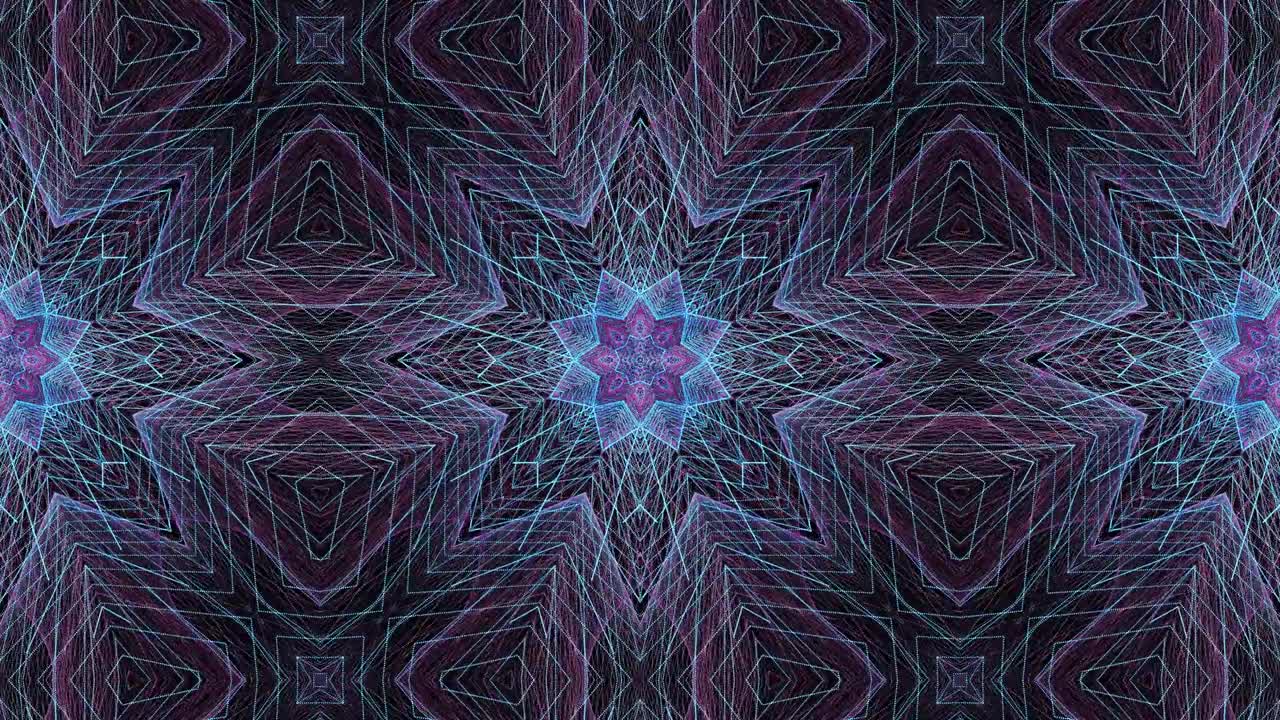 animación mandala. patrón geométrico abstracto redondo
