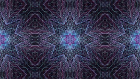 animación mandala. patrón geométrico abstracto redondo