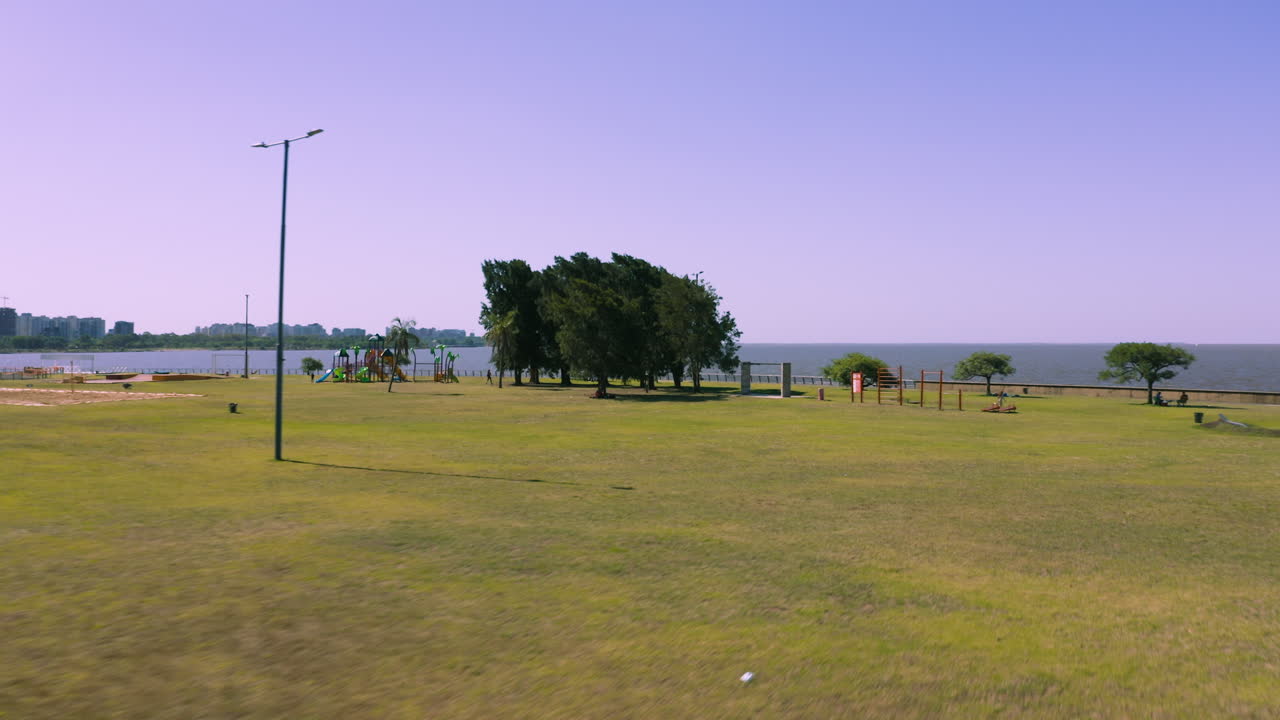 공중 - parque de los niños 공원, 부에노스 아이레스, 아르헨티나, 앞으로 상승