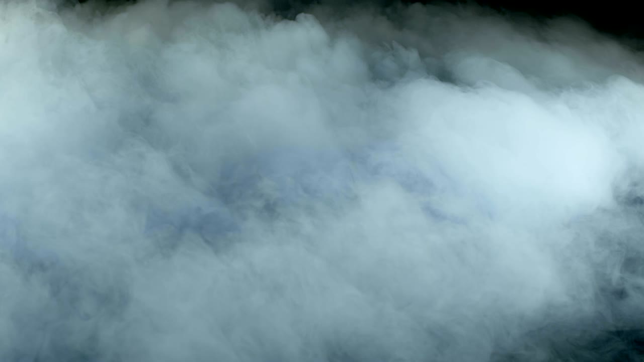 현실적인 건조 얼음 연기 구름