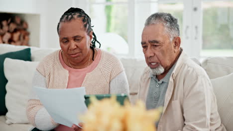 senior couple, tax documents