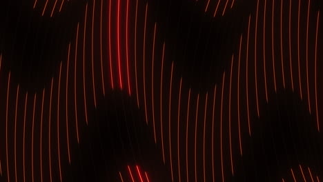 Rote-Neonlinien-Zufällig-Auf-Schwarzem-Verlauf