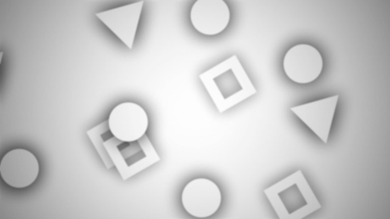 fondo animado de formas geométricas en movimiento