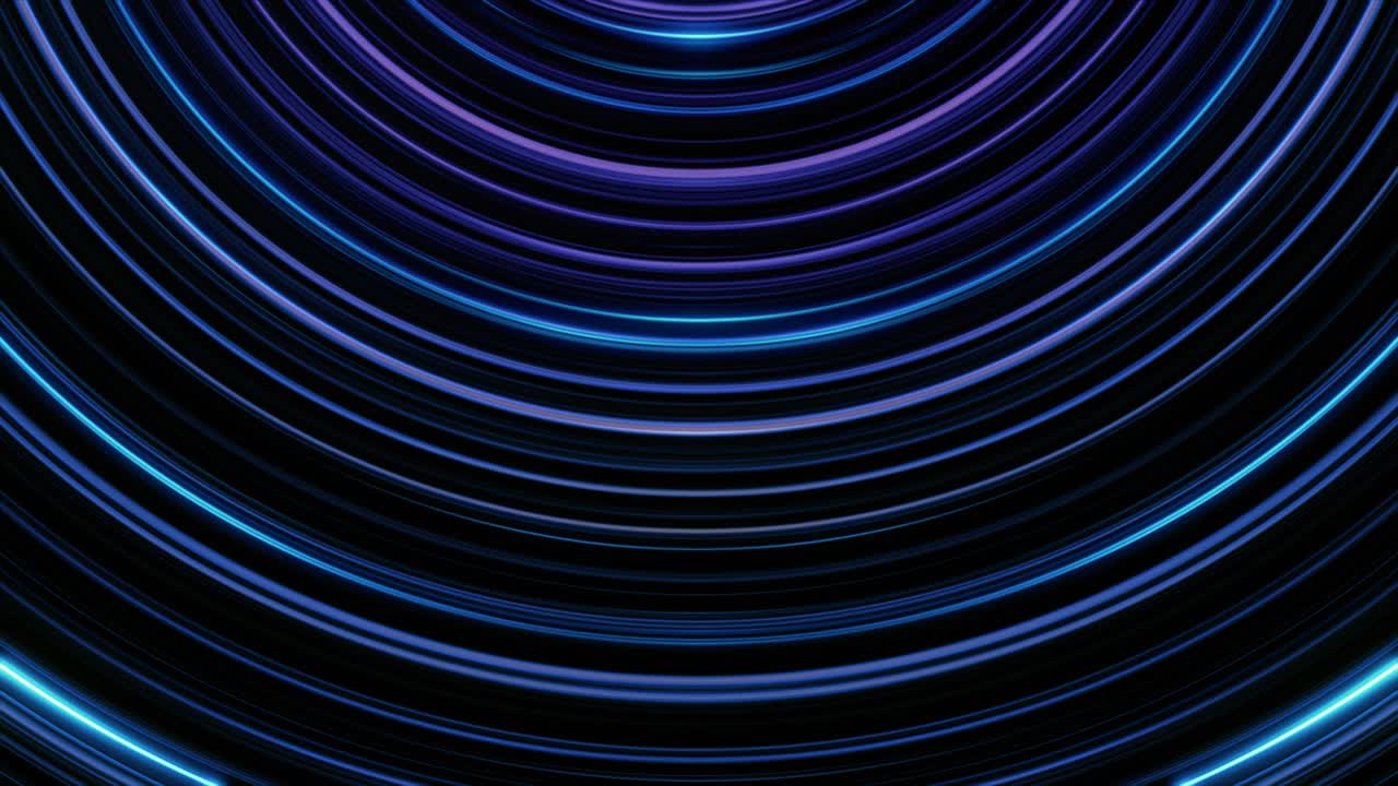 Abstract Circular Glowing Lines