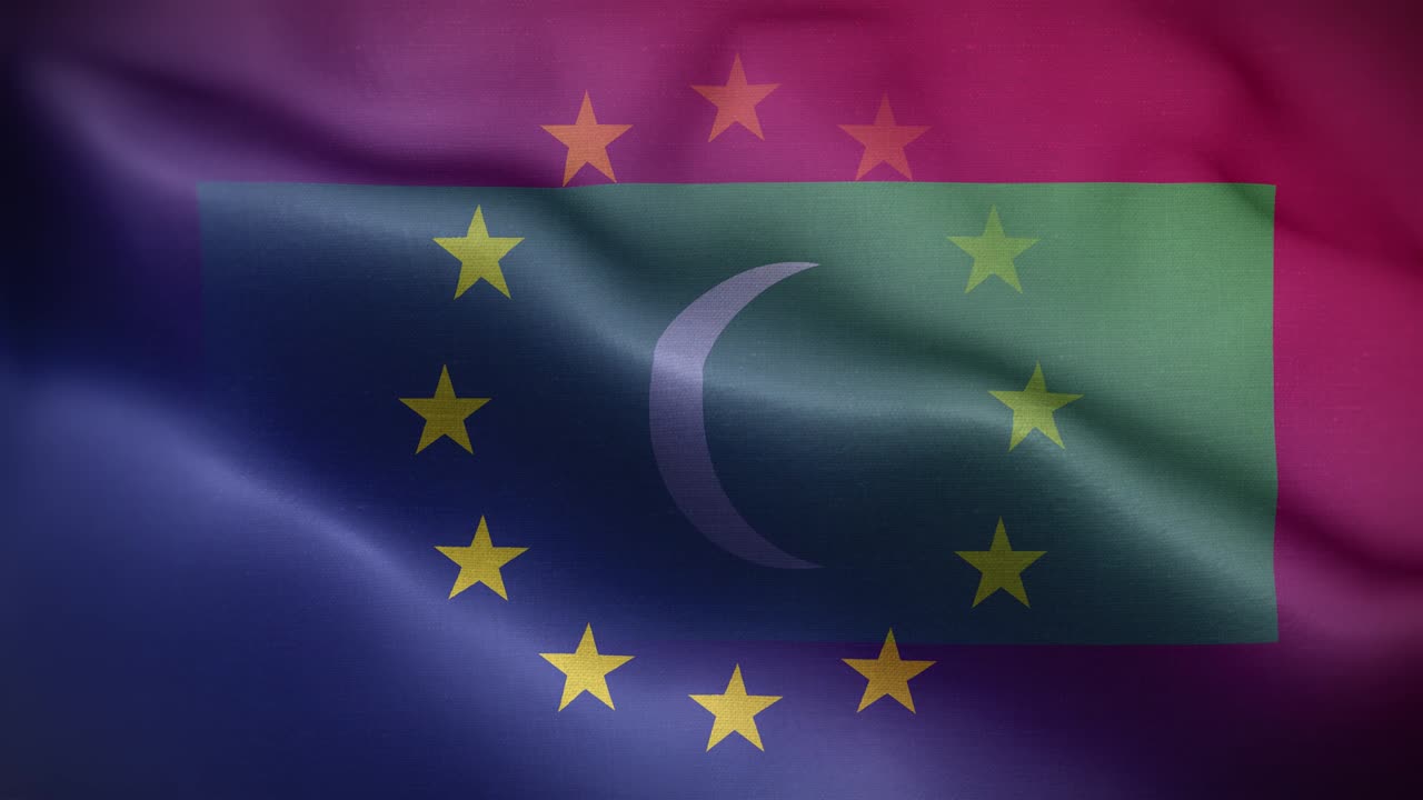 eu 몰디브 발 루프 배경 4k