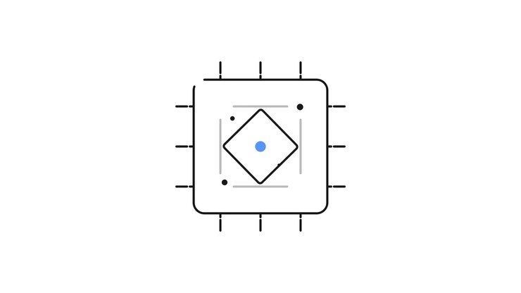 Animated Abstract Geometric Shape Rotating Inside a Square Frame