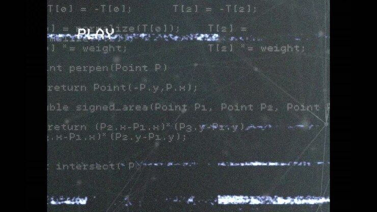 Animation of play interface and data processing over computer screen