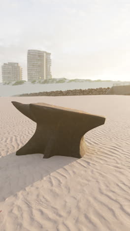 anvil on the beach