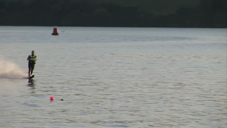 stock footage water skiing