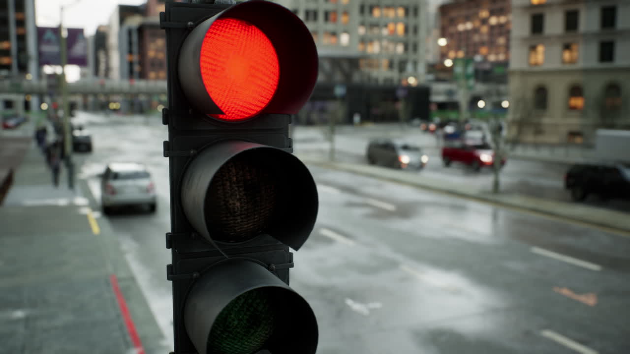 asombroso hiper lapso del centro de la ciudad