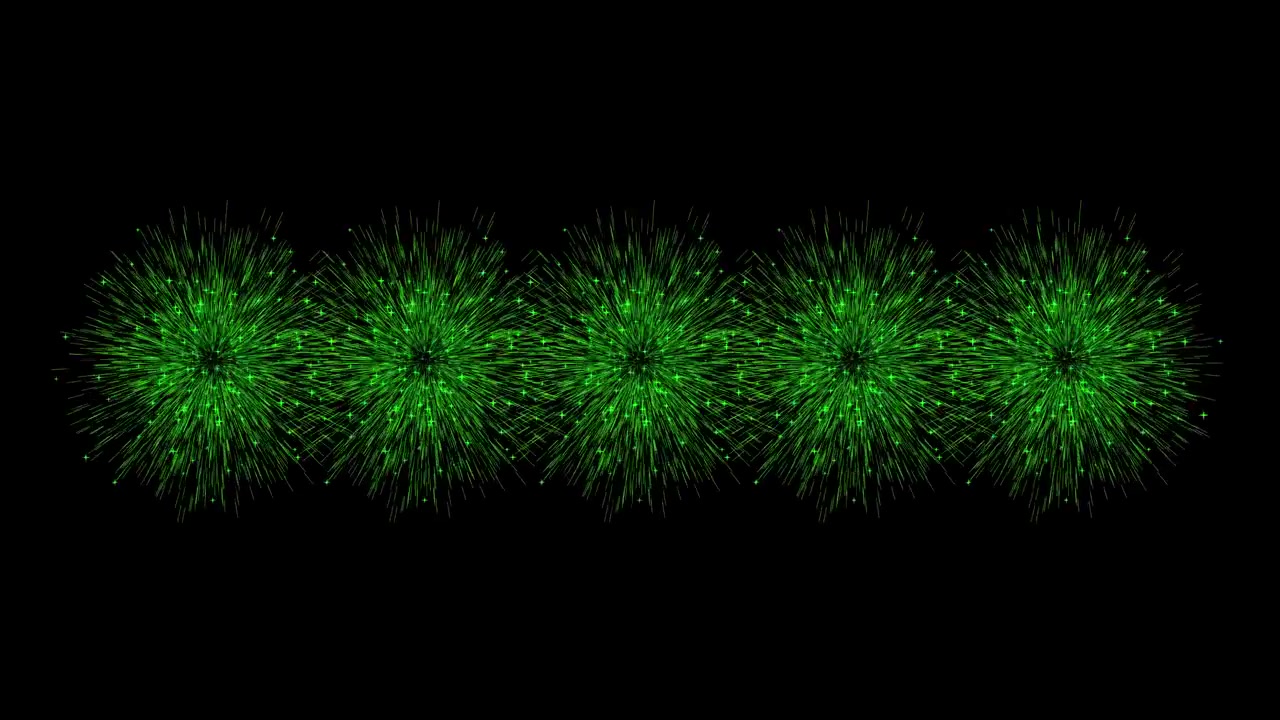 Animazione fuochi d'artificio grafica in movimento