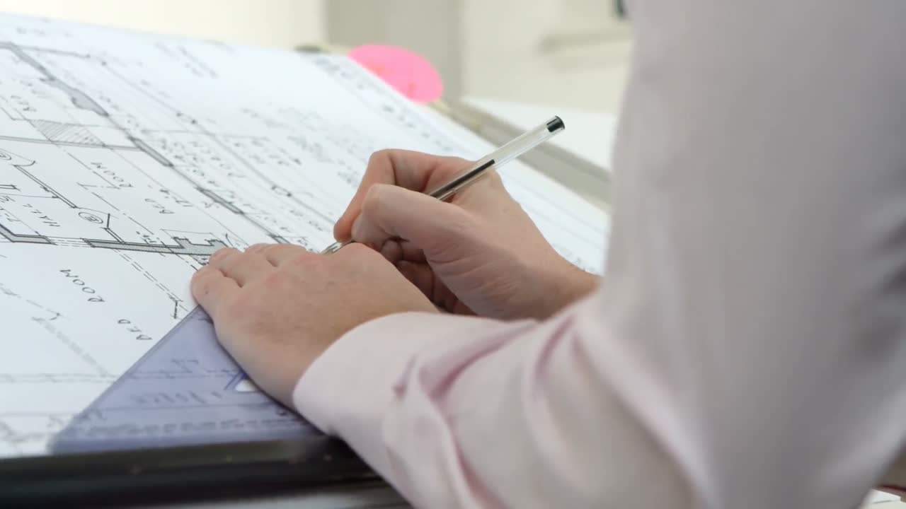 ejecutivo masculino trabajando en el proyecto 4k