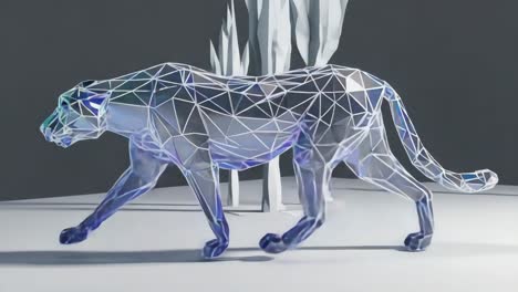 geometric 3d jaguar