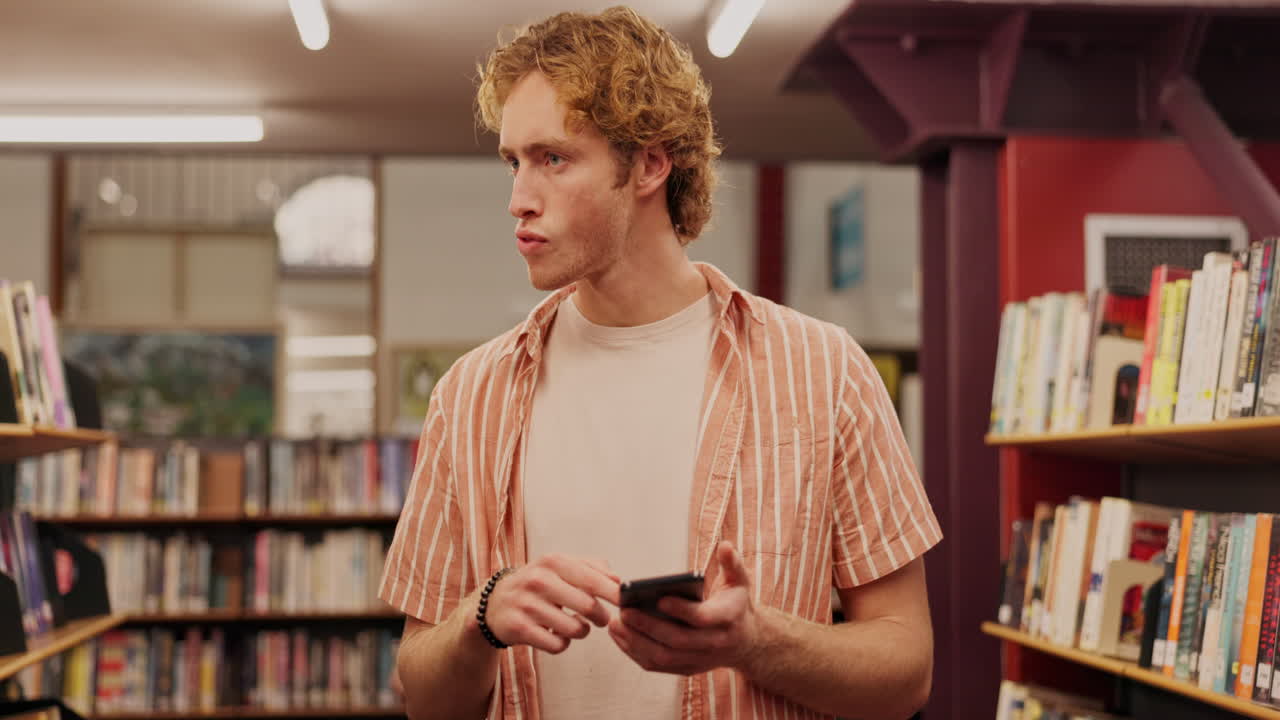 People browsing books in a library