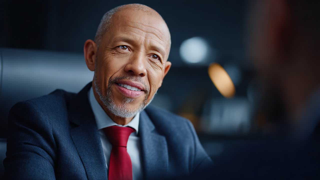 Engaging Conversation Between Two Professionals in a Modern Office Setting: A Closer Look at Leadership, Expertise, and Personal Connection During a Meeting