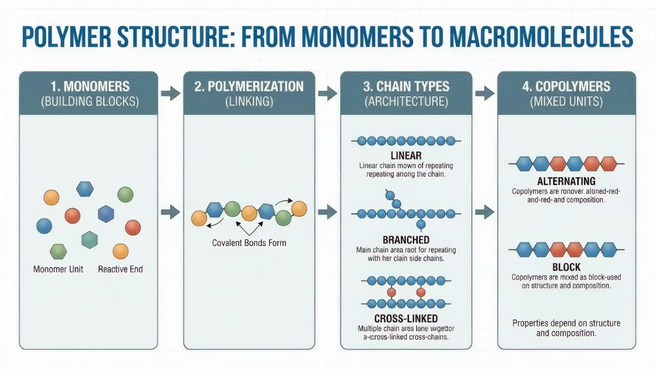 Polymer Structure: From Monomers to Macromolecules