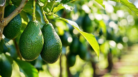 avocado fruit on tree