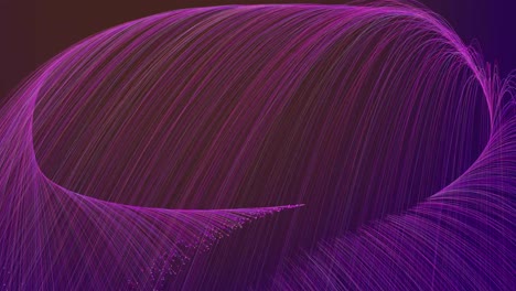 animación de partículas abstractas de color rosa y púrpura para título, texto o espacio de copia que se puede enlazar