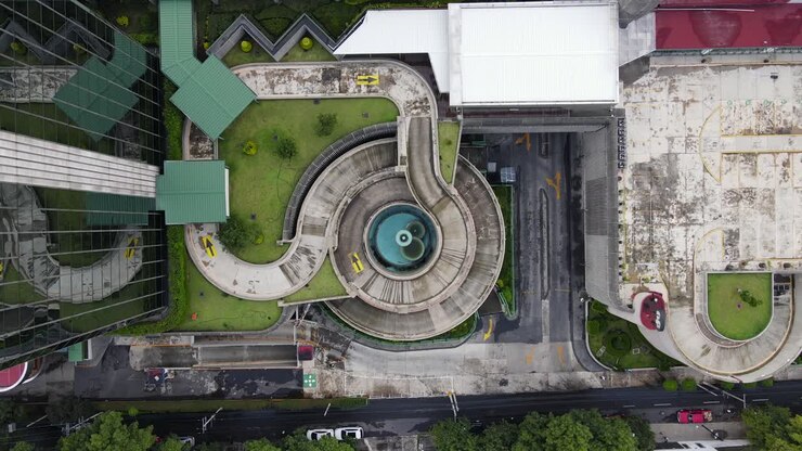 Antigua rampa de aparcamiento circular