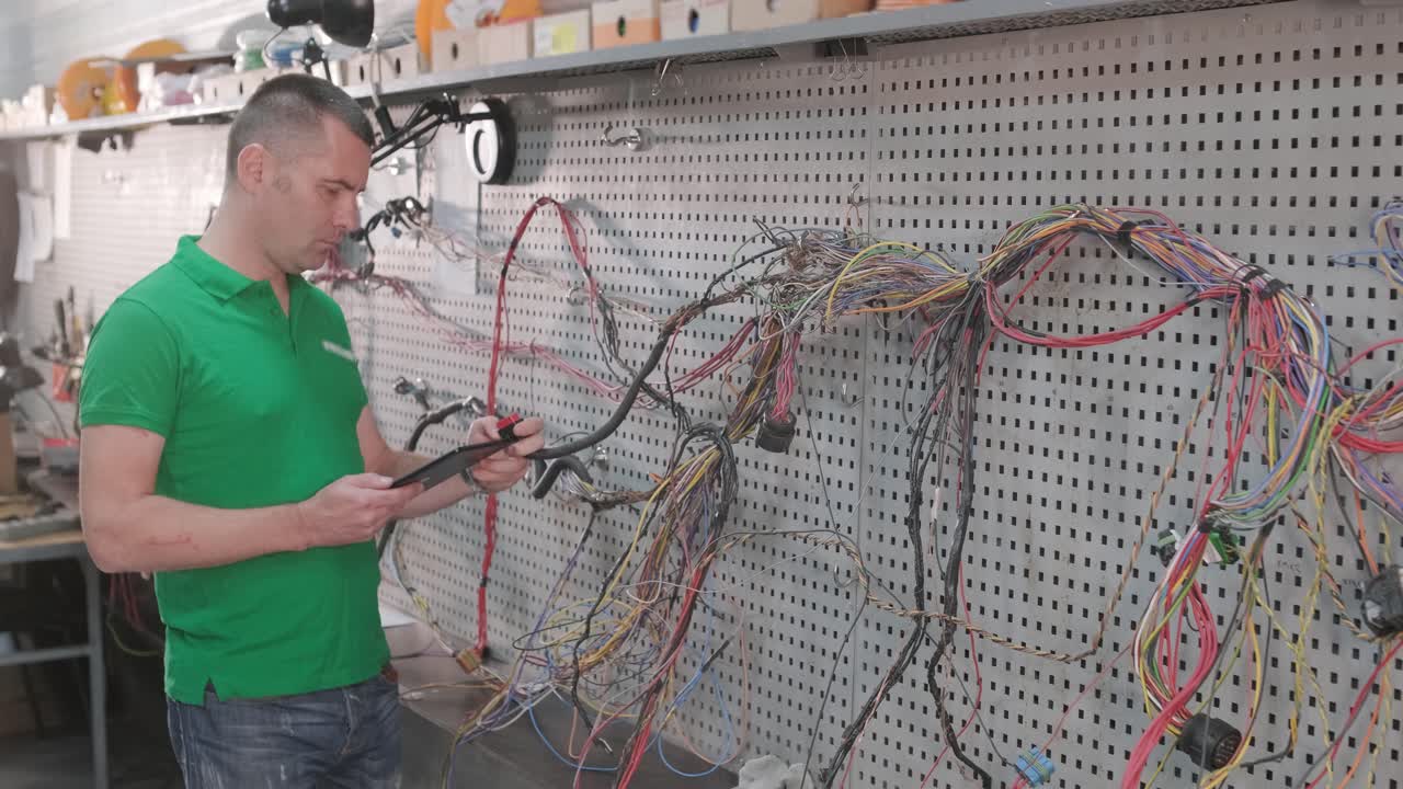 proceso de fabricación de arneses de cableado para vehículos, industria del automóvil