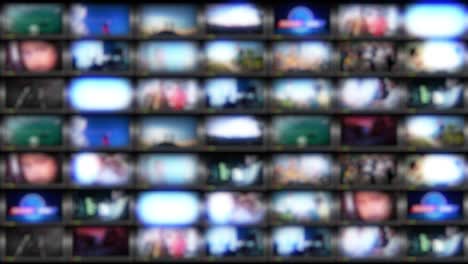 fondo de estudio de noticias virtuales en 3d, bucle