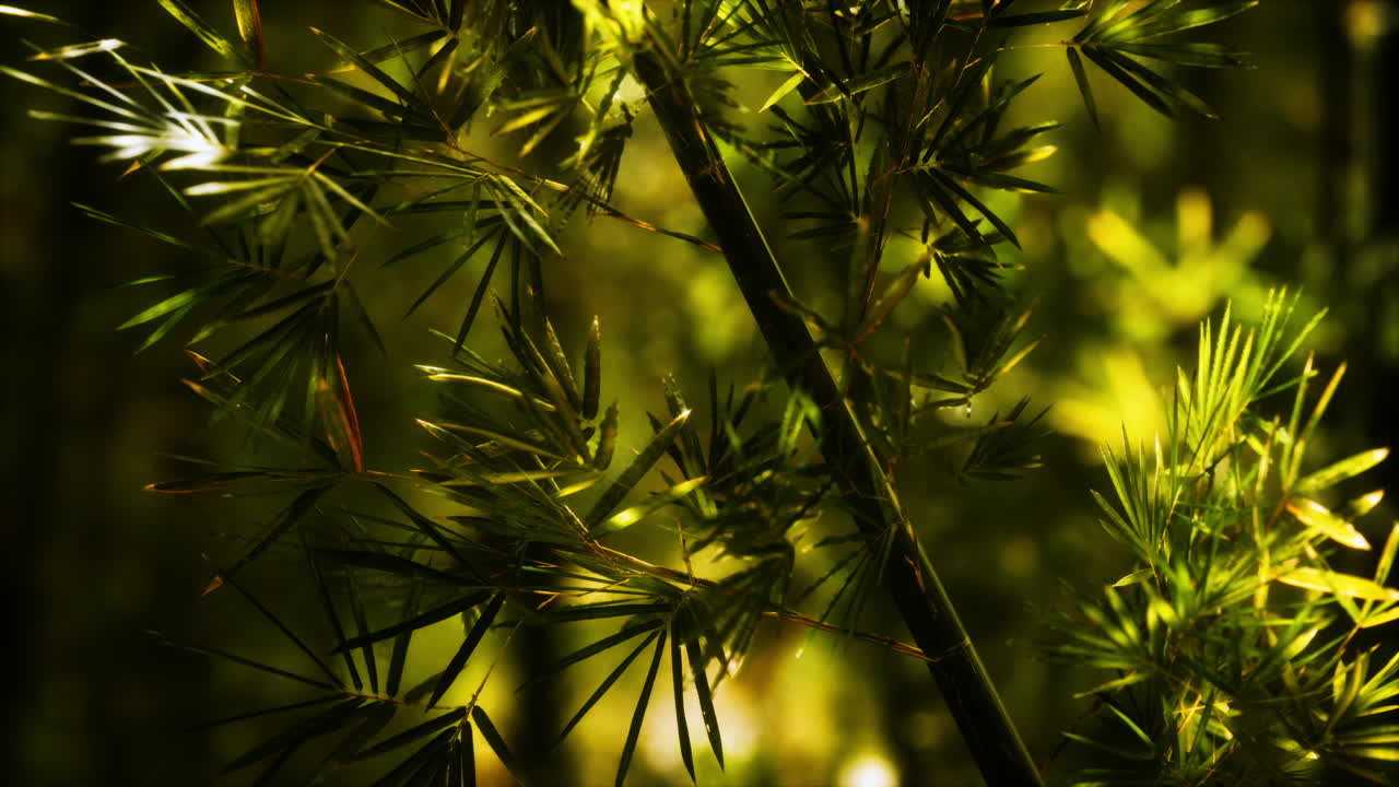 el bosque de bambú verde en hawai