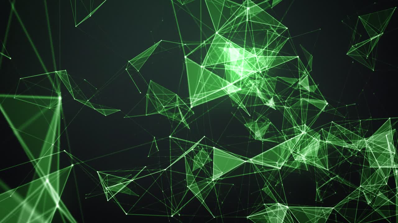 forma poligonal de red futurista loopable - animación