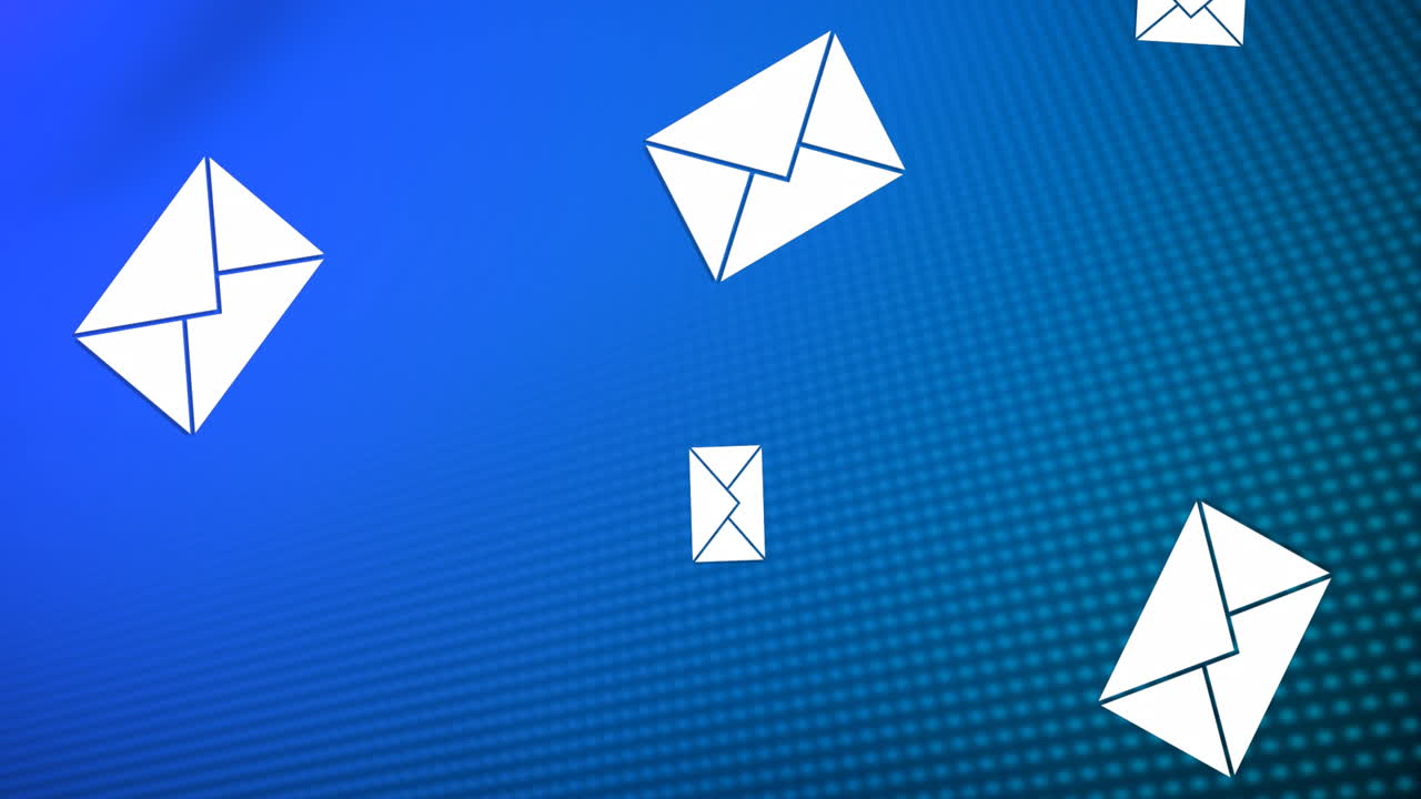 pantalla llena de correos electrónicos 4k