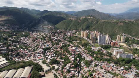 klavellinas neighborhood in guarenas, miranda, with vibrant scenery, aerial view