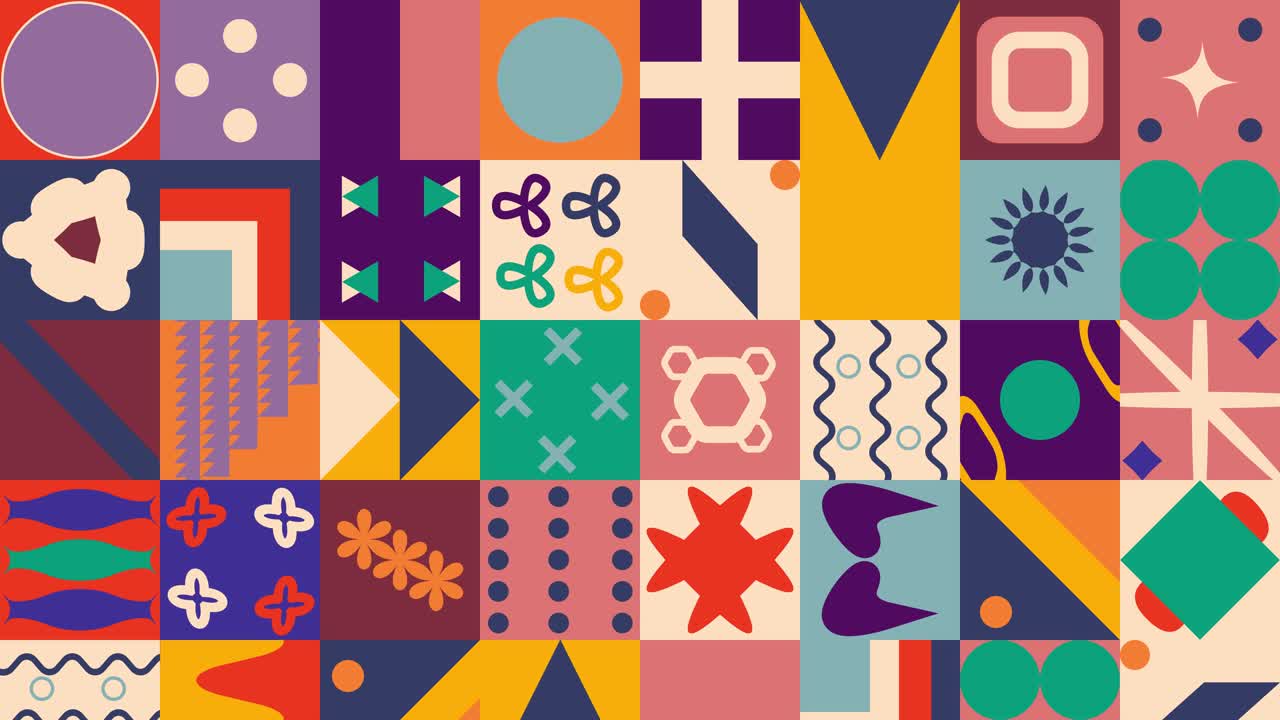 Colorful Geometric Abstract Pattern Background