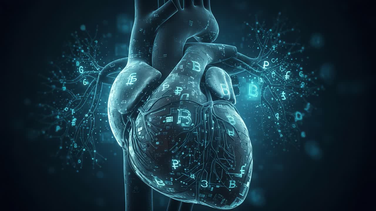 A Digital Exploration of the Heart: Blending Biological Structure with Futuristic Technology and Data Visualizations Enhancing the Understanding of Life and Emotion