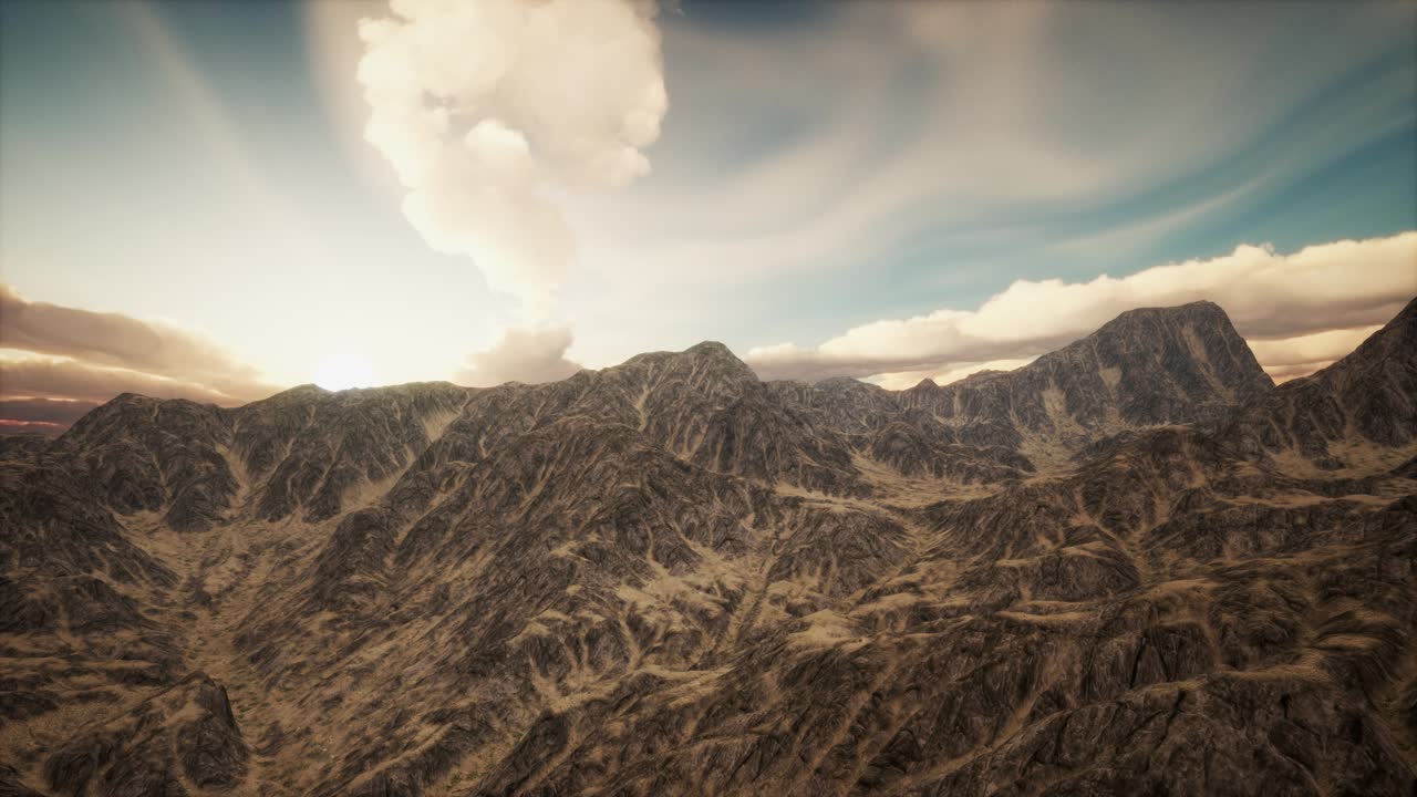 paisaje montañoso a gran altitud